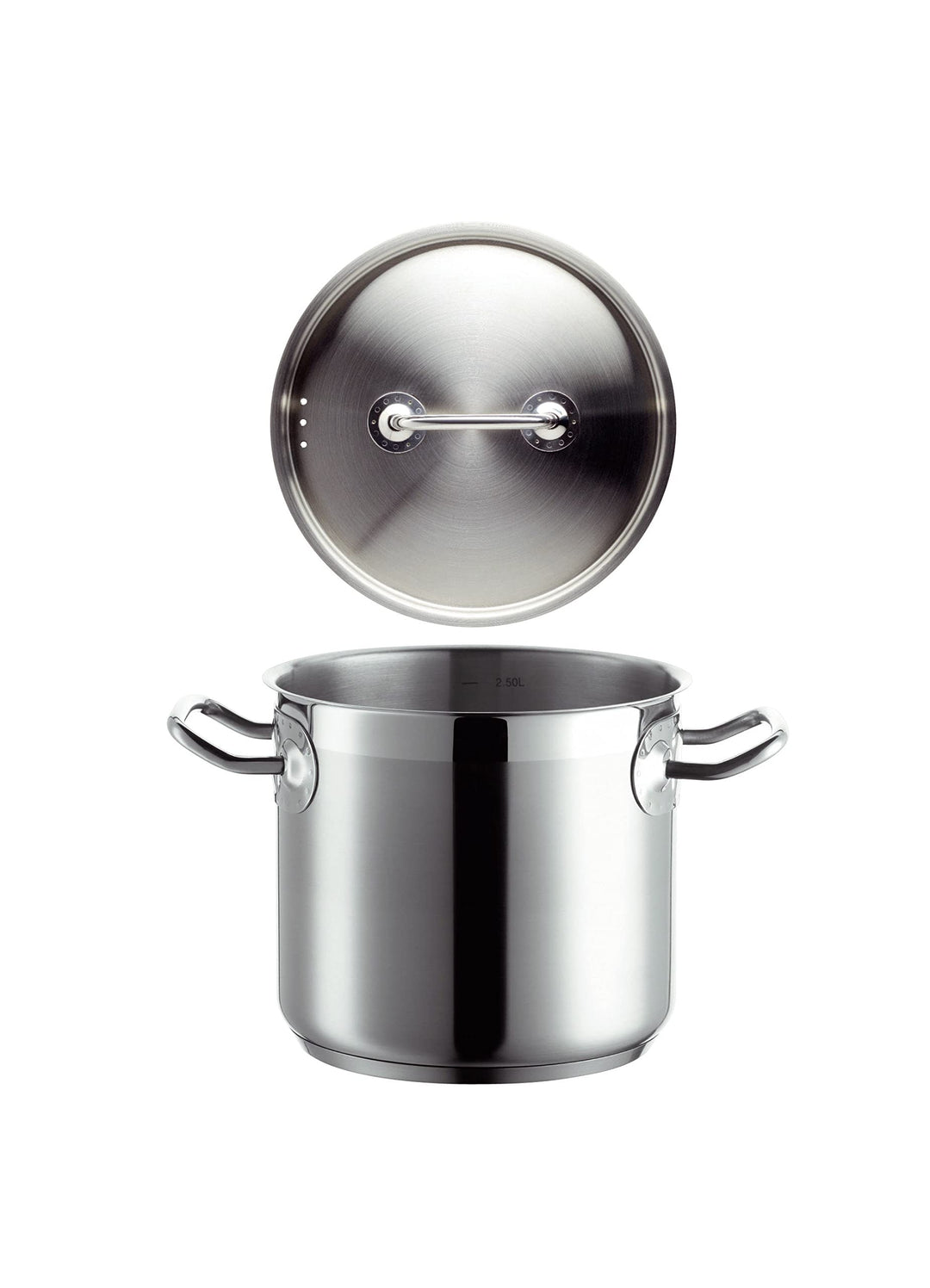 Mäser, Serie Professional, Gemüsetopf 16 cm mit Deckel, Topf aus hochwertigem Edelstahl 18/10, Induk