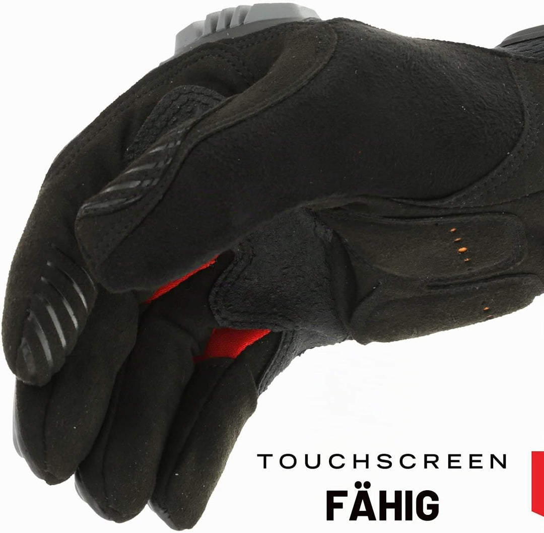 Mechanix Wear Mechanix Herren M-pact® (Medium, Schwarz/Rot) Handschuhe mit Stossschutz, Schwarz/Rot,