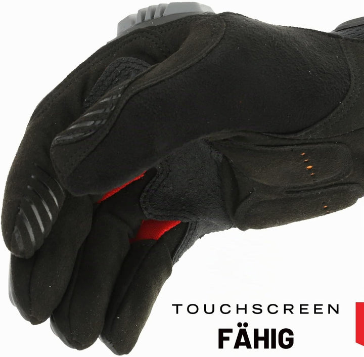 Mechanix Wear Mechanix Herren M-pact® (Medium, Schwarz/Rot) Handschuhe mit Stossschutz, Schwarz/Rot,