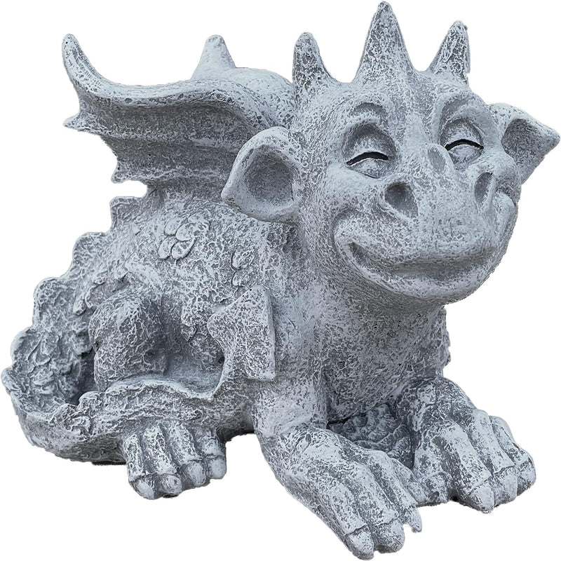 Stone and Style Steinfigur Drache Filou frostfest wetterfest Gartenfigur