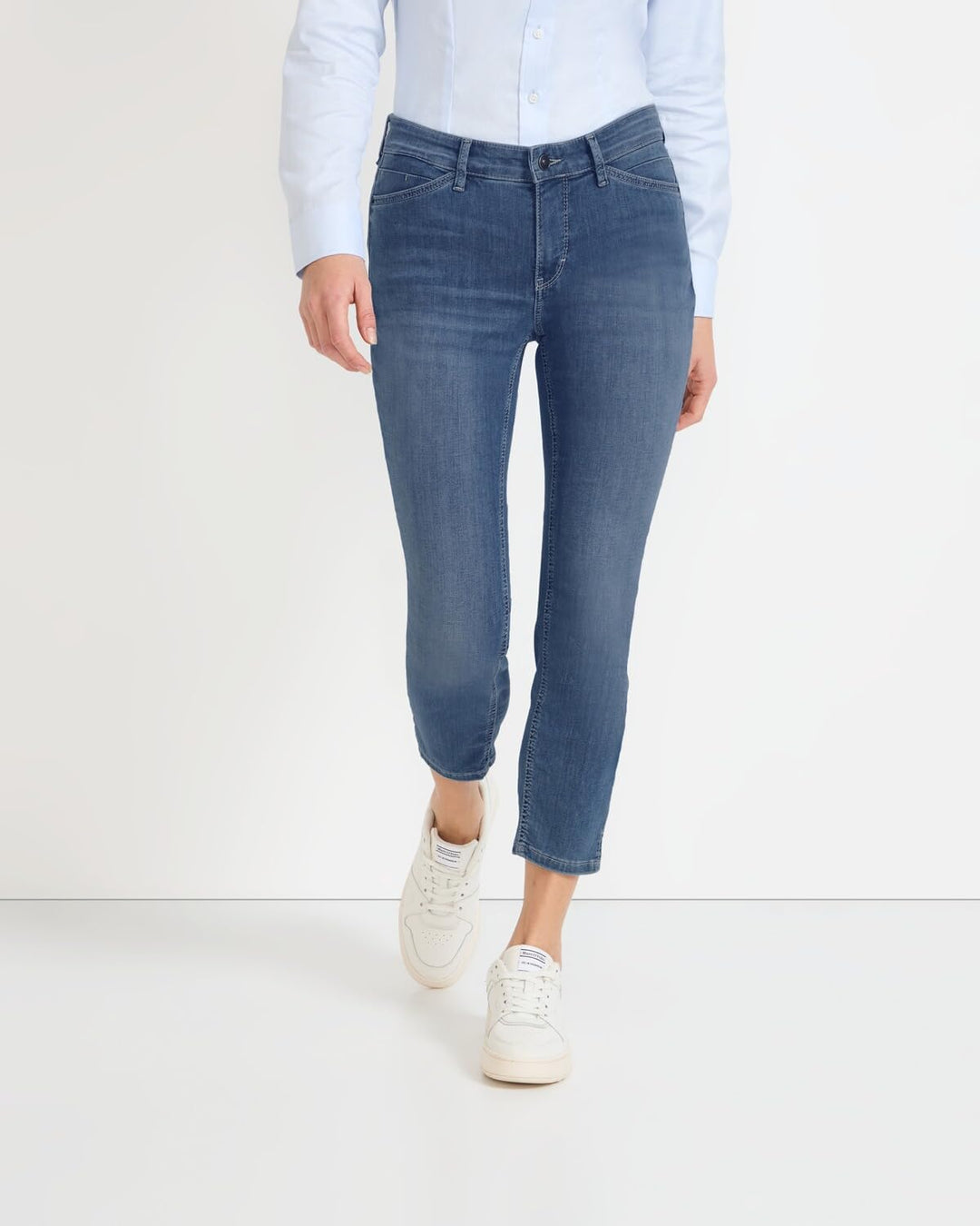 Mac - Damen 5-Pocket Jeans, Dream Summer (5492-90-0351L) | Hochelastischer Light-Denim. Straight Fit