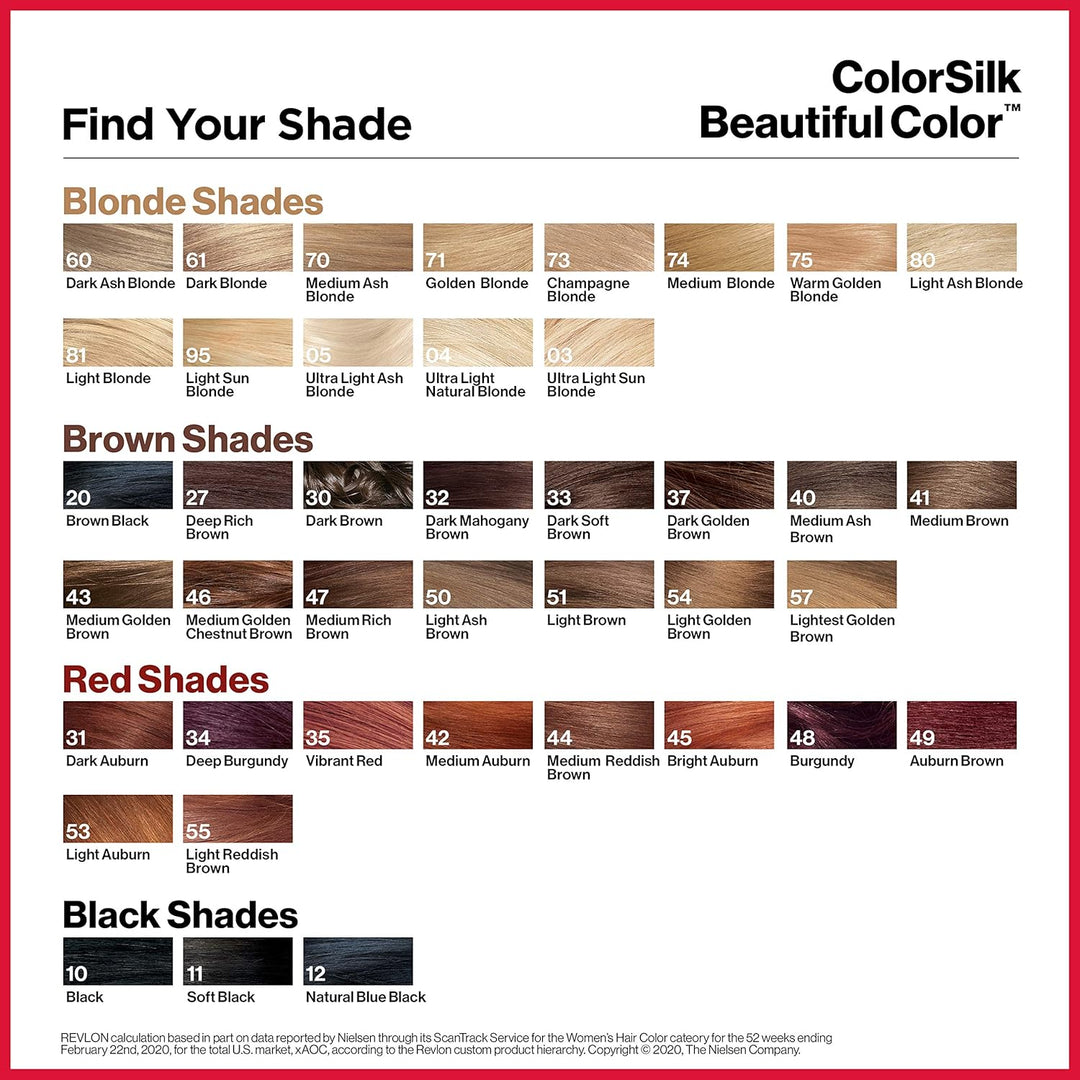 Revlon Colorsilk #60 Dark Ash Blonde Hair Dye 1 Unit (Packung mit 3) 60 Dark Ash Blonde 130 ml (3er