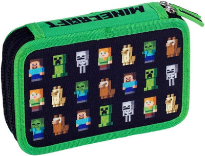 7er Set Schulrucksack Ranzen Federmappe Turnbeutel Minecraft Motiv erste Klasse Mütze Füller Game Re