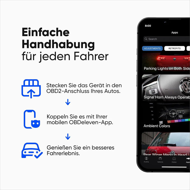 OBDeleven NexGen Bluetooth Diagnostic Code Reader Car Scanner for Daily and Advanced