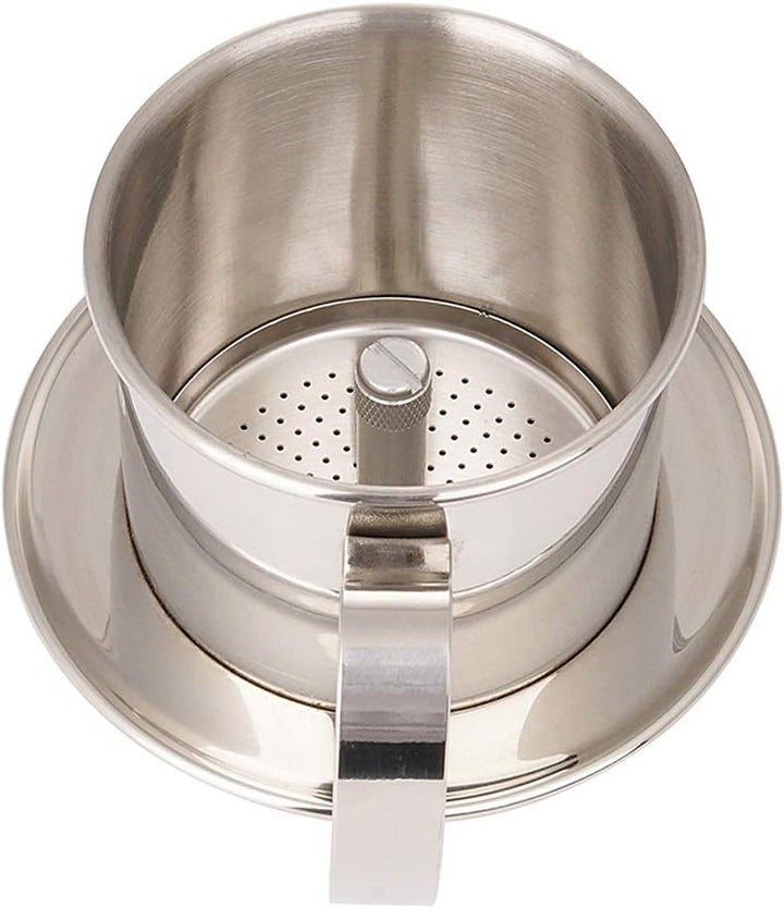 Vietnamesische Kaffeefilterpresse, Kaffeebereiter, tragbar, Edelstahl, vietnamesischer Kaffee-Tropfe