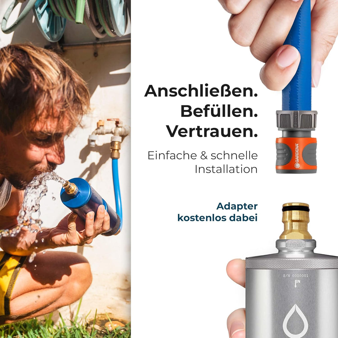 Alb Filter® MOBIL Nano Trinkwasserfilter | Bakterien, Keime und Anti-Legionellen-Filter | Boot, Camp