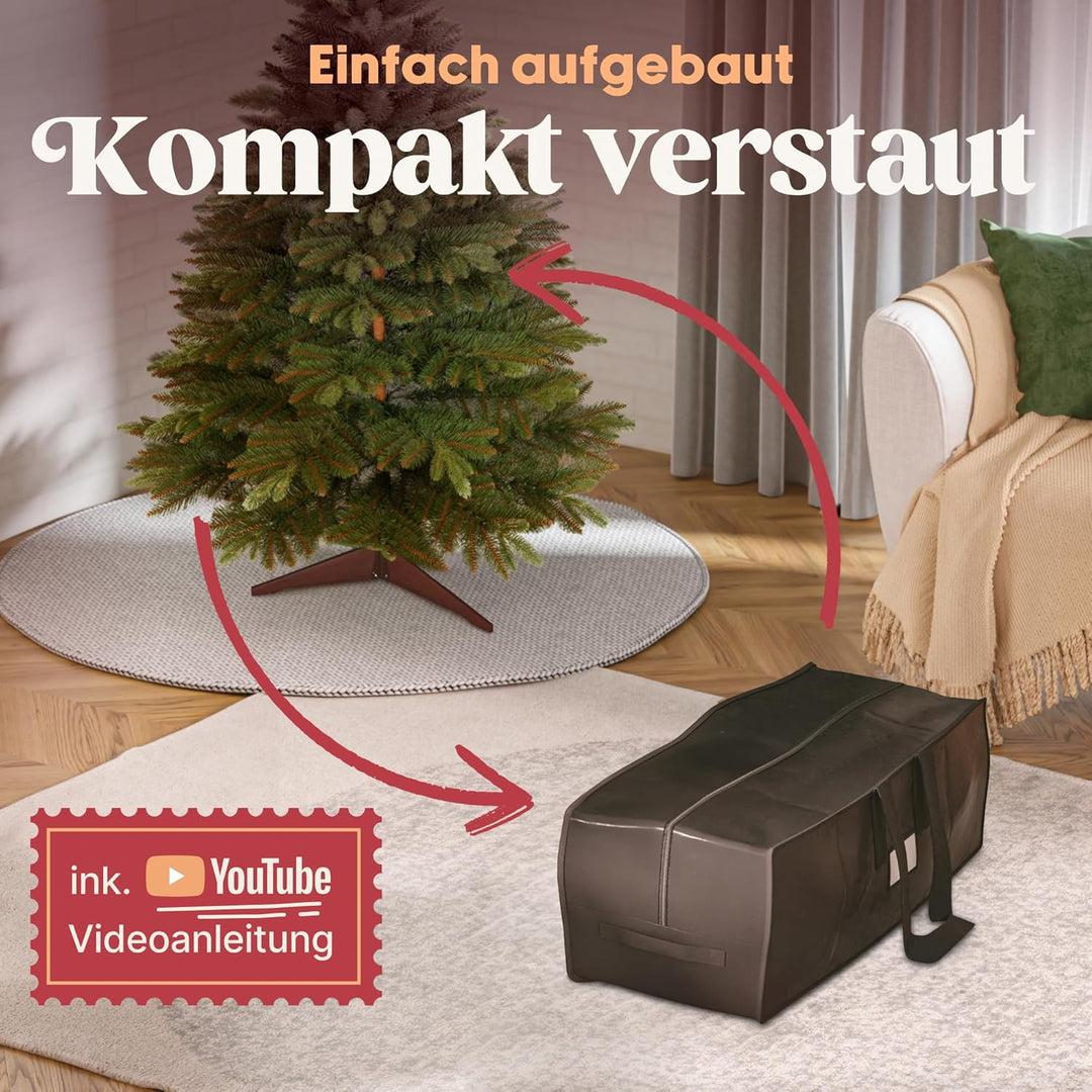 Premium Weihnachtsbaum künstlich 90cm -TESTSIEGER - Naturgetreu, dichte Zweige, Künstlicher Weihnach