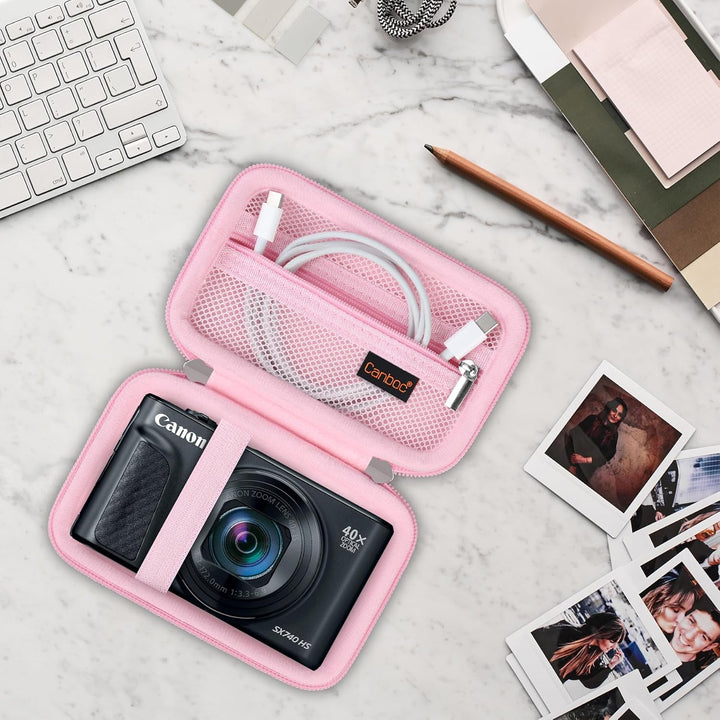 Canboc Tragetasche für Canon PowerShot SX740 SX730 SX720 SX620 G7X Digitalkamera, Point and Shoot Vl
