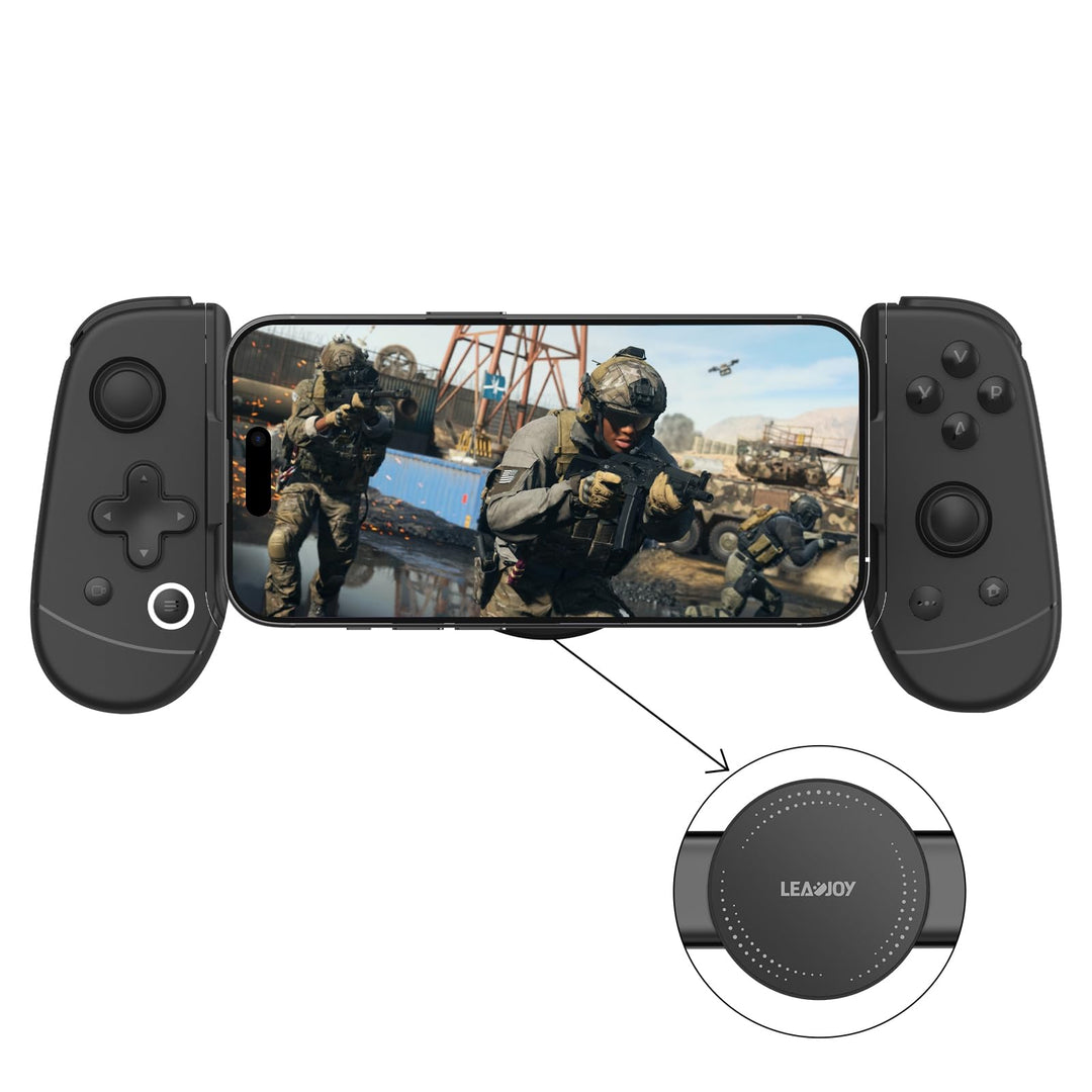 Leadjoy M1 Mobile Gaming Controller für iPhone iOS mit Kühlleitungsplatte, Hall-Effekt-Joysticks, iP