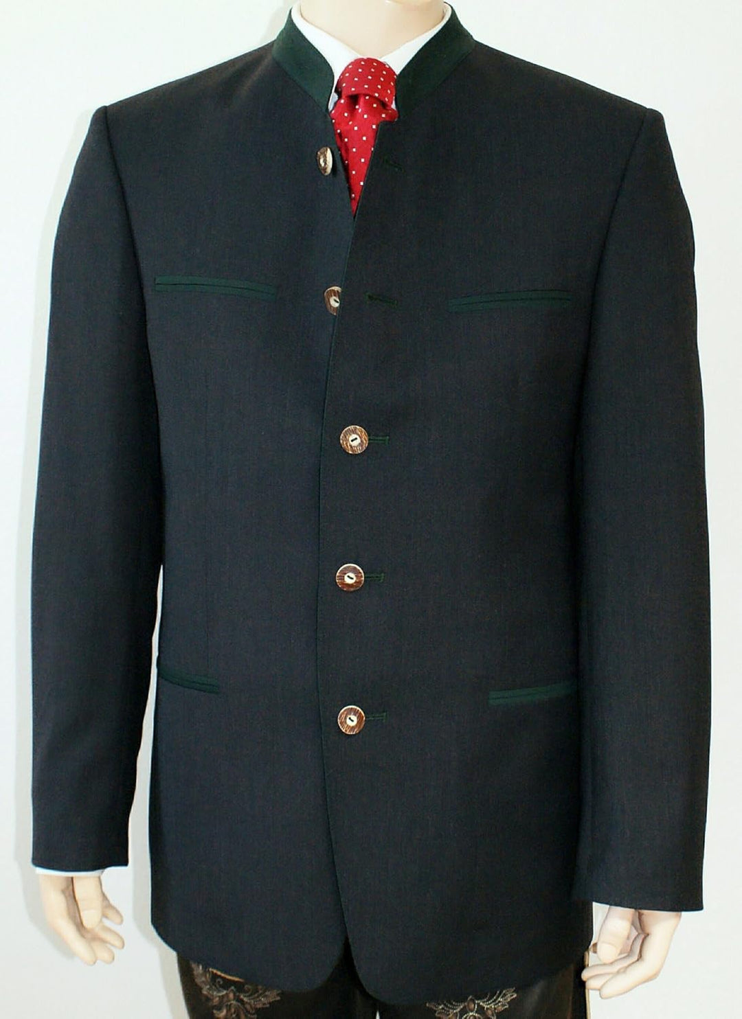 Lodenfrey Trachtensakko Trachten Sakko Jacke Trachtenjacke anthrazit grau Salzburger Janker festlich