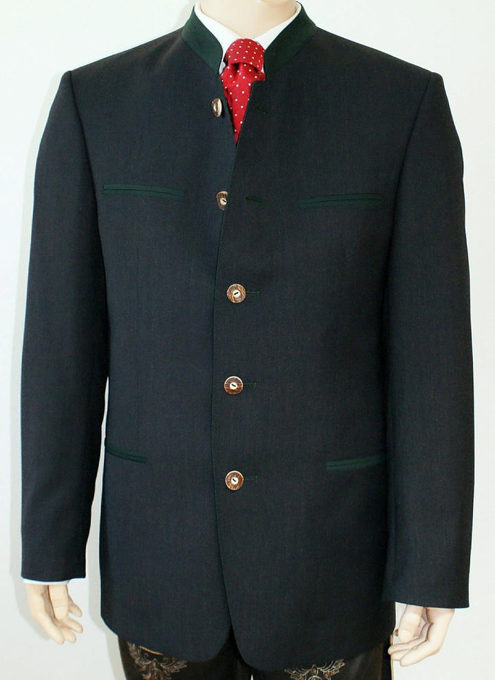 Lodenfrey Trachtensakko Trachten Sakko Jacke Trachtenjacke anthrazit grau Salzburger Janker festlich