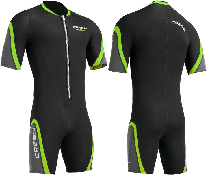 Cressi Playa Man Shorty Wetsuit – Kurzer Neoprenanzug 2.5mm aus Hochelastischem für Herren 2.5mm L S