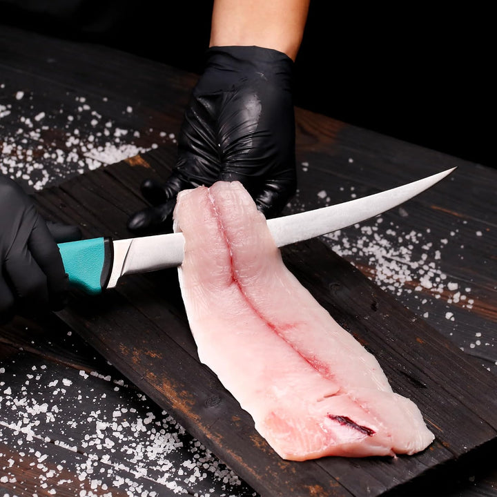 YOUSUNLONG Professionelles Fischfiletiermesser & Ausbeinmesser 245 mm – Klinge aus hochkohlenstoffha