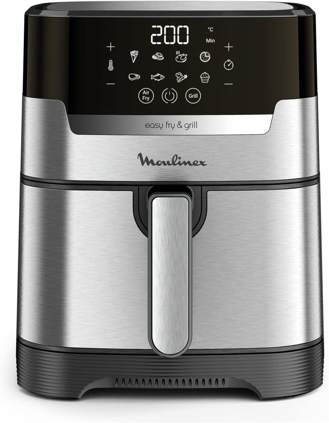 Moulinex Easy Fry & Grill 4,2 L EZ505D Luftfritteuse ohne Öl 2 in 1 zum Braten oder Grillen, Digital