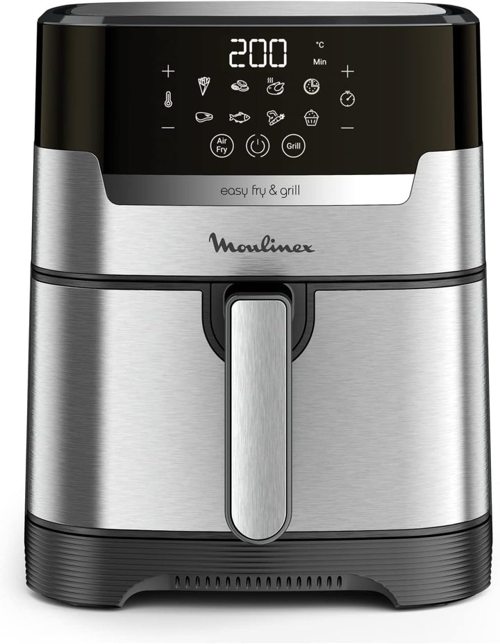 Moulinex Easy Fry & Grill 4,2 L EZ505D Luftfritteuse ohne Öl 2 in 1 zum Braten oder Grillen, Digital
