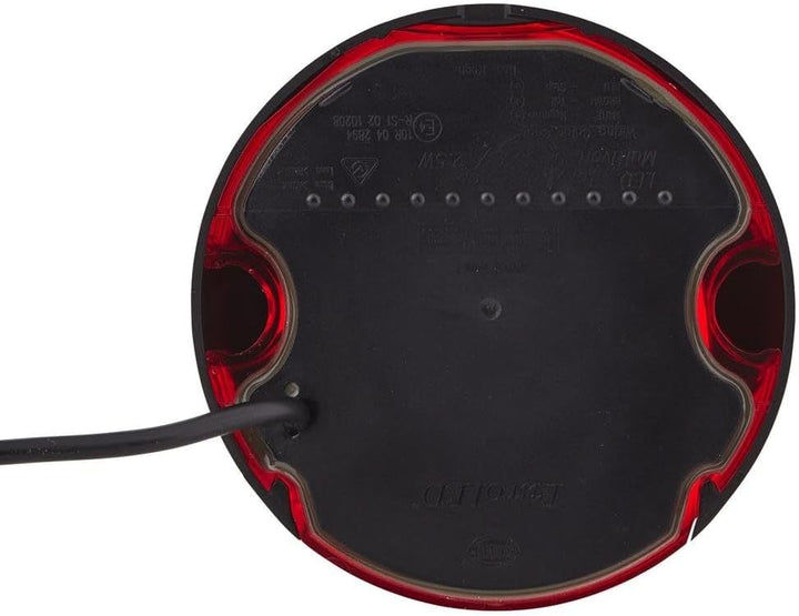HELLA - Heckleuchte - EuroLED - LED - 24/12V - Anbau/geschraubt - Lichtscheibenfarbe: rot - LED-Lich