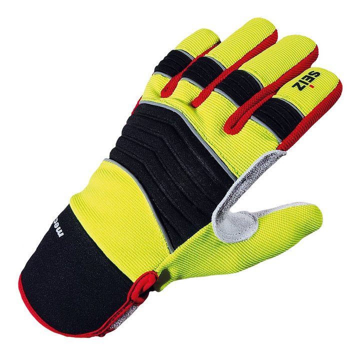 SEIZ Mechanic 800185 Universeller Handschuh für Rettungskräfte, Gr. 13, Gelb/Schwarz/Rot/Grau Grösse