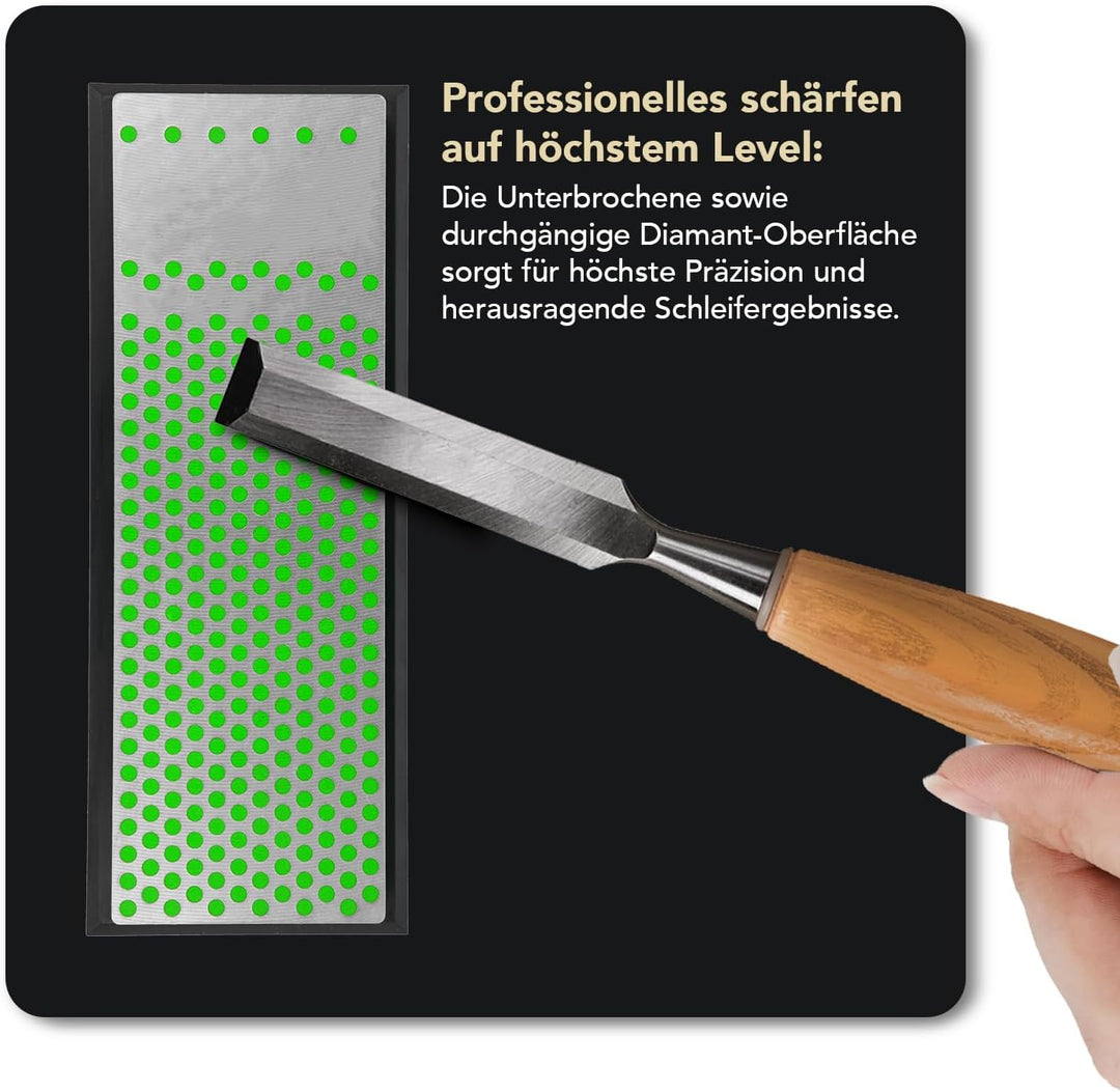 DMT 6-in. Machinist Diamond Whetstone in Plastic Box Extra-Fine Mechaniker Diamant-Schärfstein, Extr