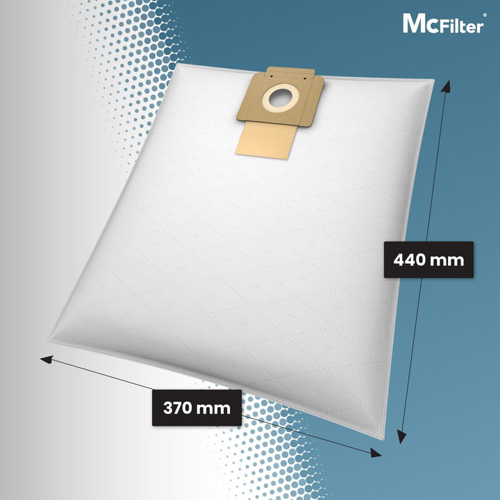 McFilter | 10 Staubsaugerbeutel geeignet für Kärcher T 10/1, T 12/1, 6.904-315.0 | formstabile Pappd