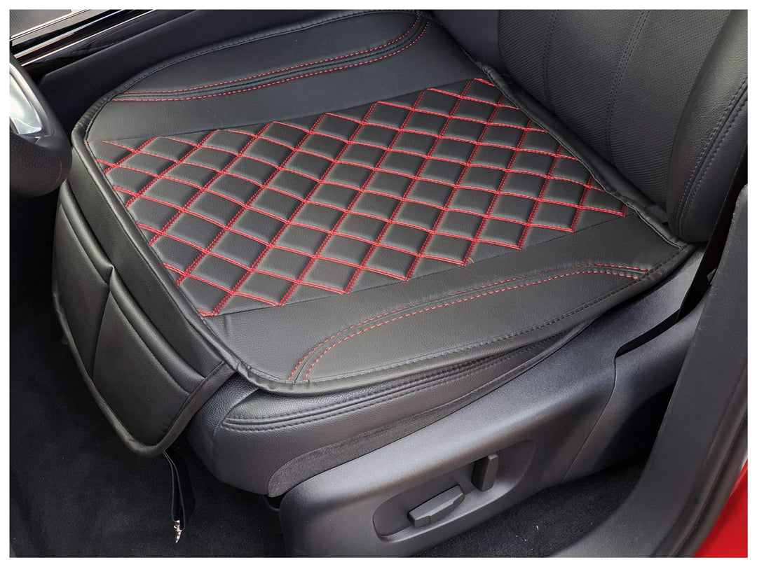 BREMER SITZBEZÜGE 1 Sitzauflage für Land Rover Discovery Sport 1 in Schwarz/Rote Naht (OT402), Schwa