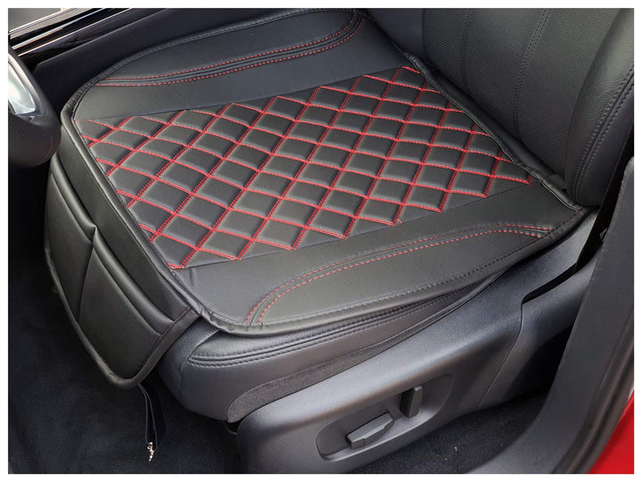BREMER SITZBEZÜGE 1 Sitzauflage für Land Rover Discovery Sport 1 in Schwarz/Rote Naht (OT402), Schwa