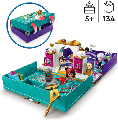 LEGO Disney Prinzessin Die kleine Meerjungfrau Märchenbuch Spielzeug zum Bauen für Kinder, Mädchen u