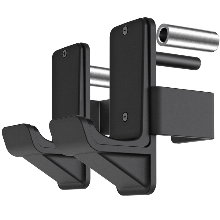 Kipika J-Haken für Power Rack – Unterseite verstärkte Stahlhaken mit Gummiauflage – 2 Stück B: für 5