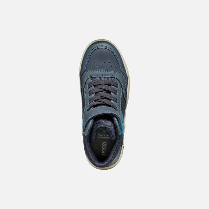 Geox Jungen J Perth Boy F Sneaker, Blau A
