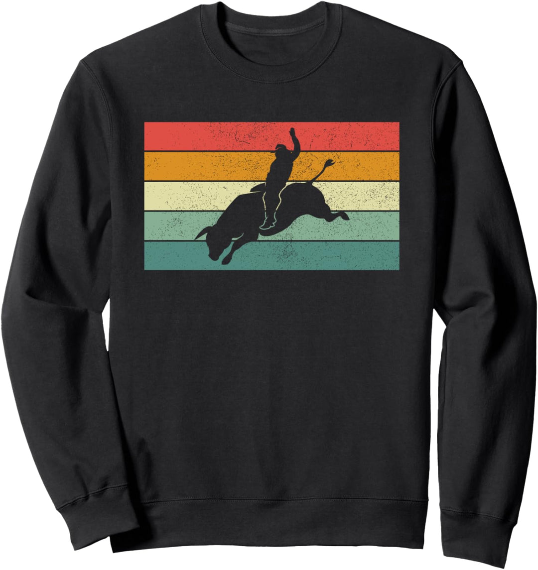 Vintage Bull Rider, Bullenreiten Sweatshirt