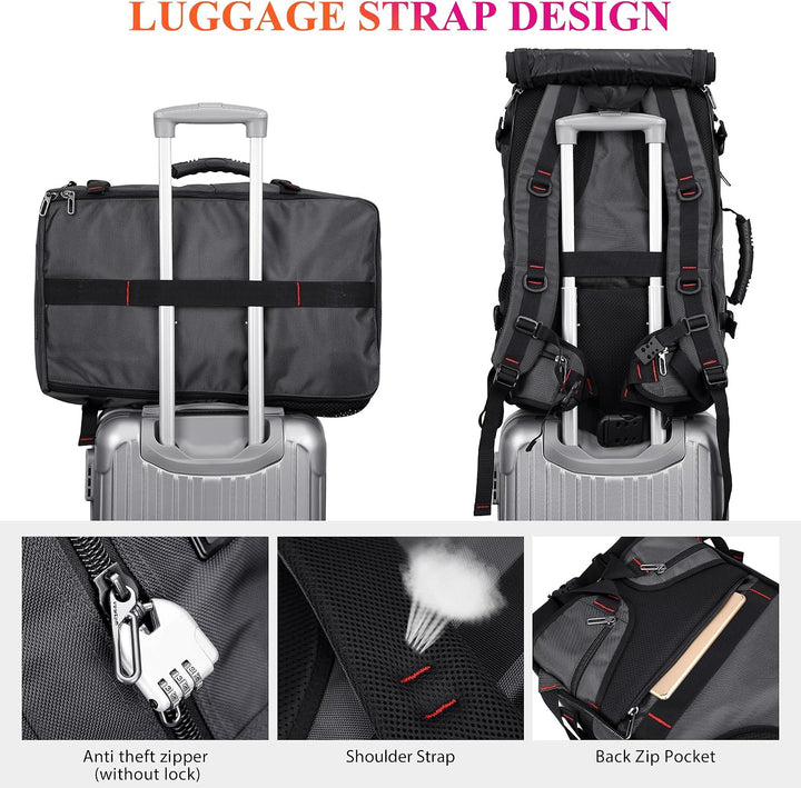 WITZMAN Reiserucksack Herren Gross Reisetasche Reiserucksack Handgepäck Flugzeug mit USB Ladeanschlu