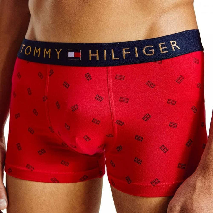 Tommy Hilfiger Wäsche-Set Boxershort Socken Muster rot Grösse M