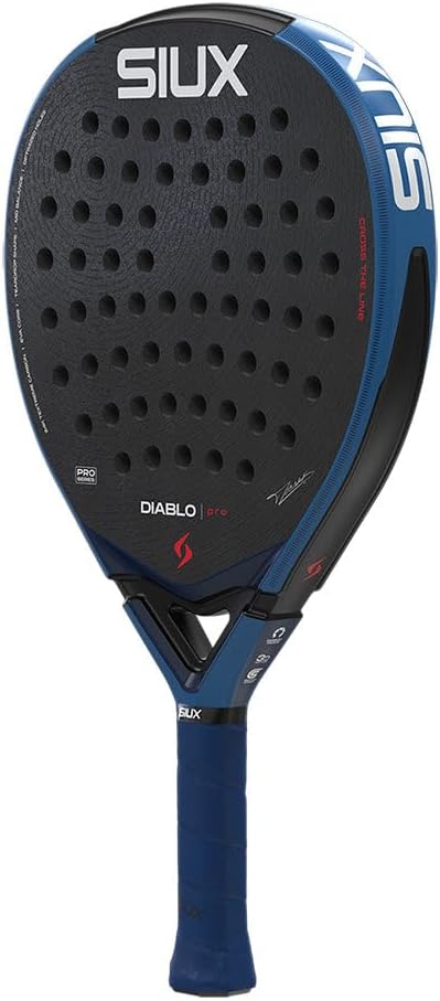 Siux Padelschläger Diablo Pro 2026 Royal Blue Professionelle Tränenform - Balance zwischen Leistung