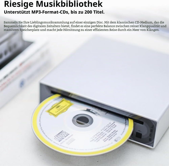 SMSL PL100PRO CD-Player,Cinch-/optischer-/koaxialer-/symmetrischer XLR-Anschluss sowie 3,5/4,4-mm-Ko