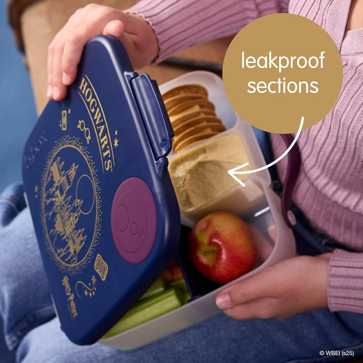 b.box Harry Potter by Brotdose Kinder mit Fächern | Jumbo Bento Box mit 4 Fächern (2 Auslaufsicher),