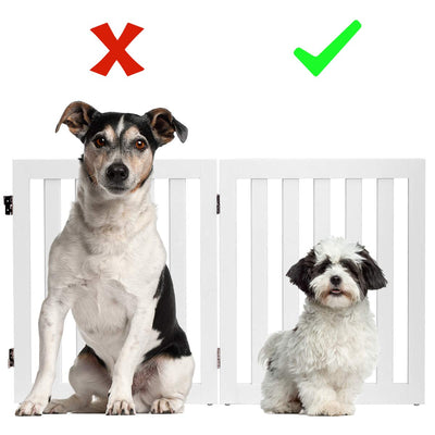 GYMAX 60 cm Hoch Hunde Absperrgitter, Faltbarer & Verstellbarer Schutzgitter mit 360° Hardware-Schar
