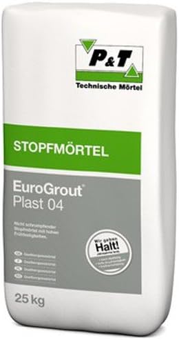 EuroGrout Plast 04 Stopfmörtel 25 kg - Nicht schrumpfende Stopfmörtel mit hohen Frühfestigkeiten.