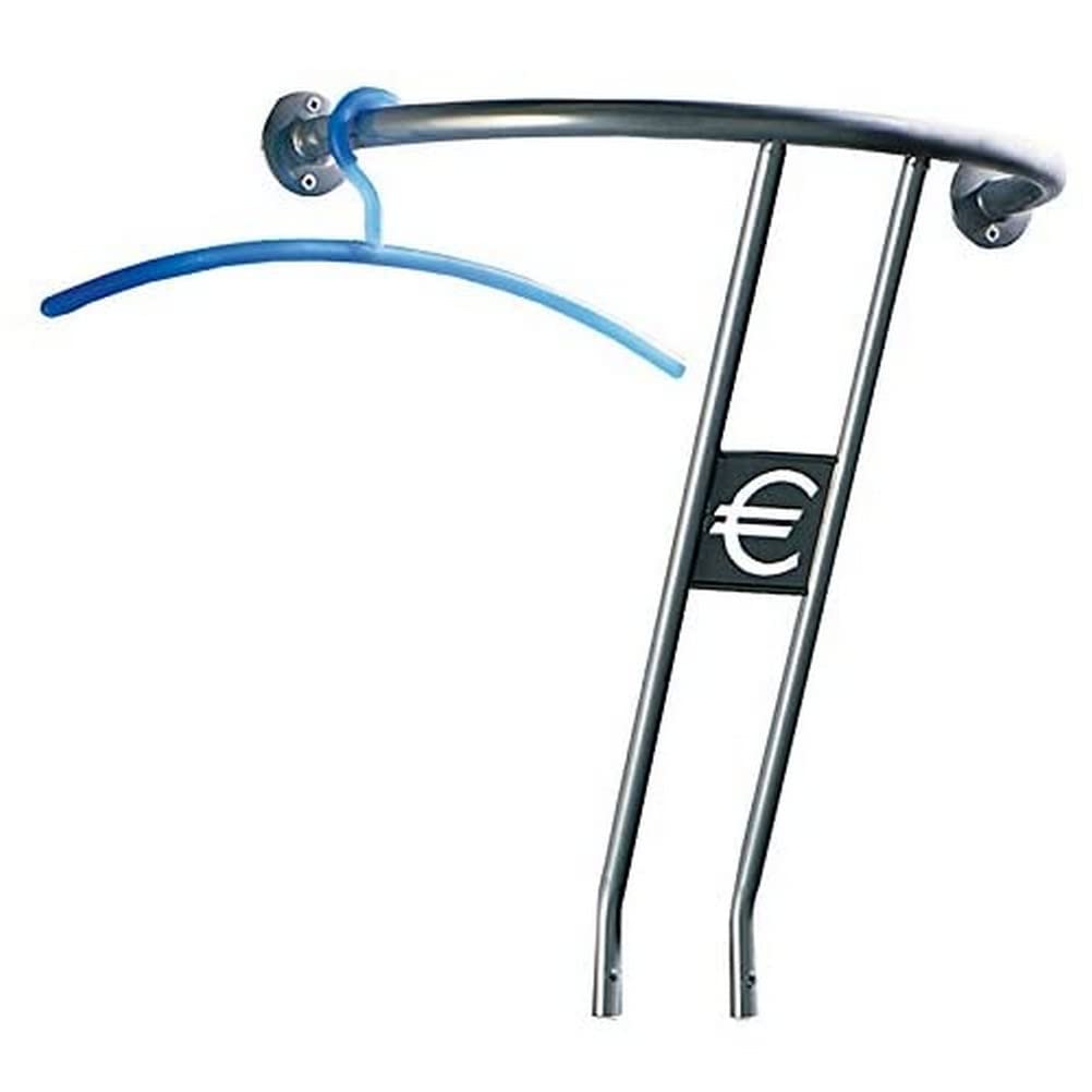 HAKU Möbel Wandgarderobe, Metall, alu, B 54 x T 28 x H 60 cm Alu 28 x 54 x 60 cm, Alu 28 x 54 x 60 c