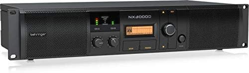 Behringer NX3000D Ultraleichter 3000-Watt-Class-D-Leistungsverstärker mit DSP-Steuerung und SmartSen