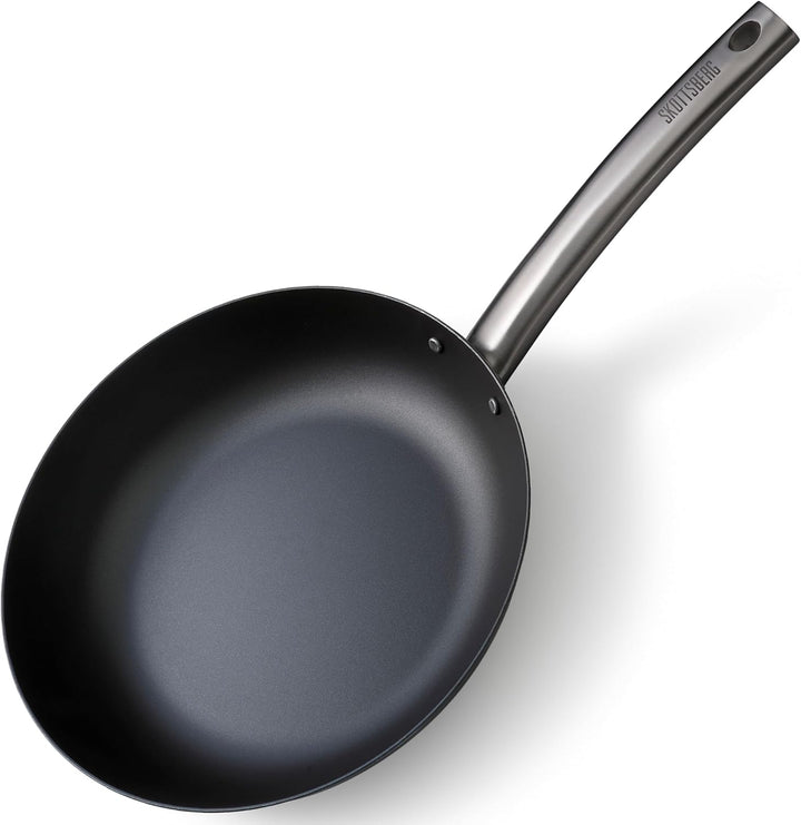 SKOTTSBERG Bratpfanne 20 cm Stahlpfanne voreingebrannt ohne Antihaftbeschichtung Skillet Stiel-Pfann