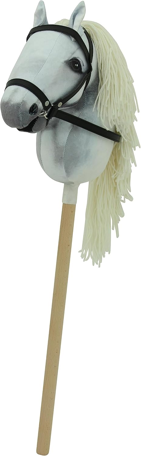 Sweety Toys Hobbyhorse Steckenpferd geeigent für Hobbyhorsing (weiss), Weiss