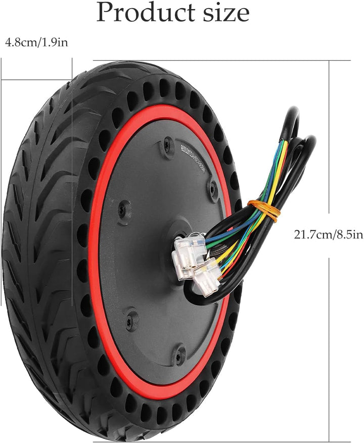 Yungeln Scooter Motor mit Vollgummireifen 36V 350W Motor kompatibel für Xiaomi 1S M365 Pro, Pro 2 El