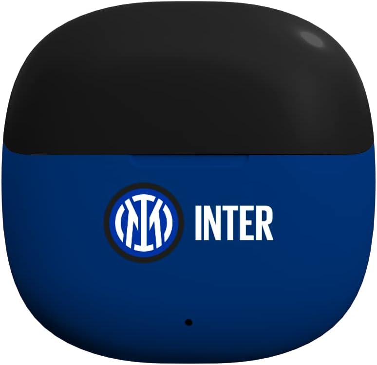 Inter Techmade, kabellose In-Ear-Kopfhörer, mit Ladebox, Schwarz/Hellblau