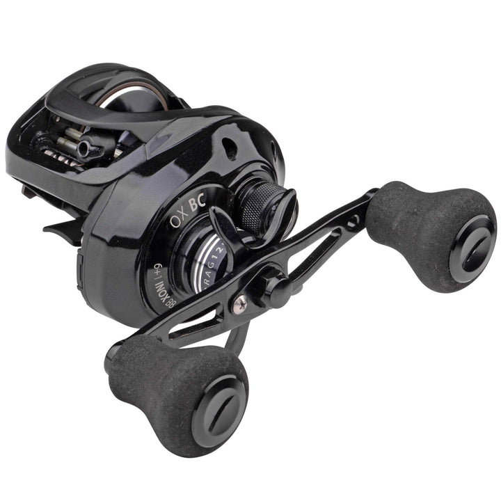 Spro OX Linkshand Baitcaster Rolle zum Spinnangeln, Multirolle für Hechte, Raubfischrolle, Spinnroll
