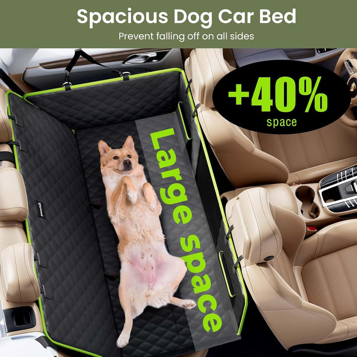 pecute Hundedecke Auto Rückbank mit Harter Unterseite 133 * 62 cm,2025 Verbesserte Materia, 3-in-1 S