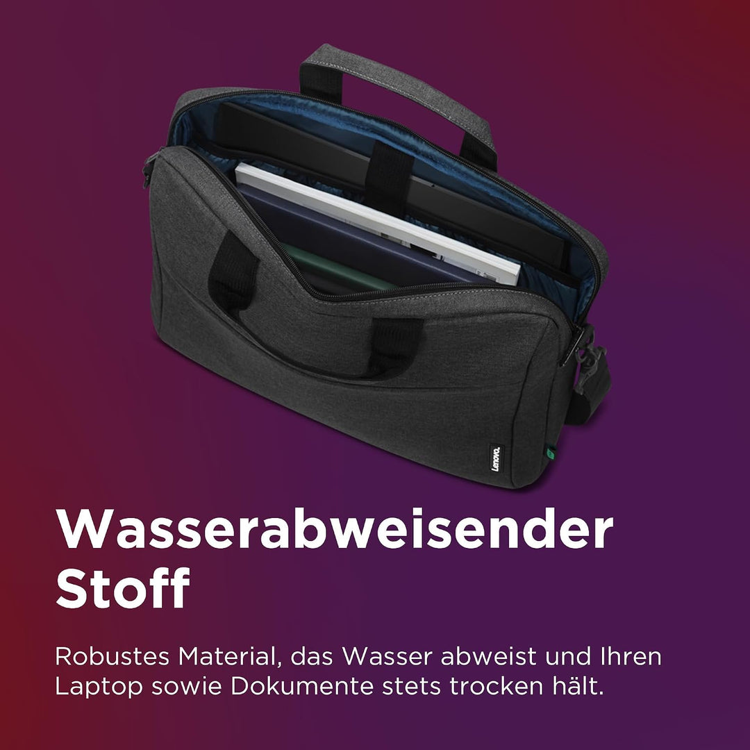 Lenovo Laptoptasche T210, Messenger-Umhängetasche für Laptop oder Tablet, schlank, strapazierfähiger