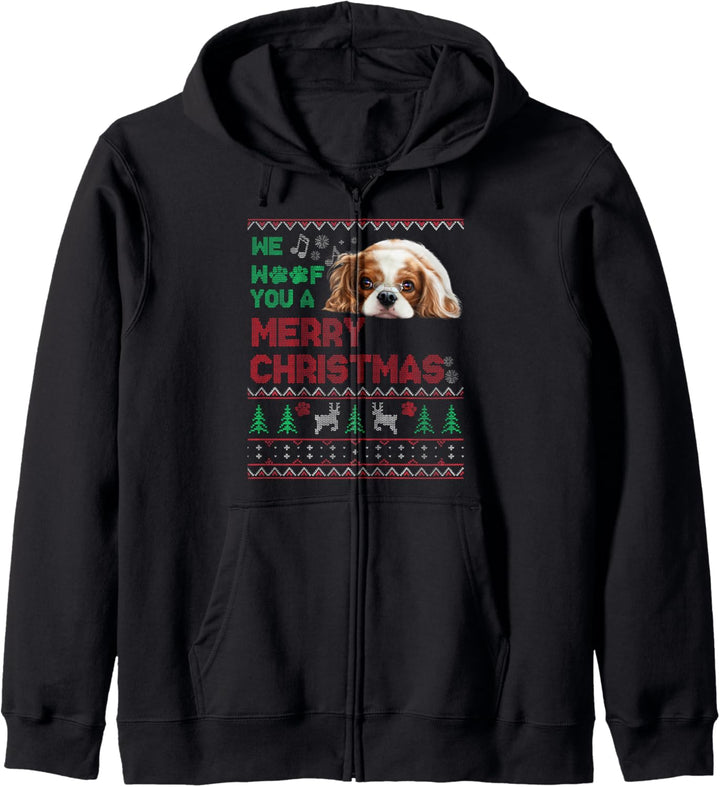 Weihnachten hässlich Cavalier King Charles Spaniel Geschenk Kapuzenjacke