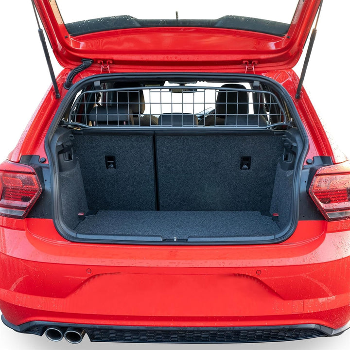 Travall Hundegitter für Volkswagen Polo 2017-2021, fahrzeugspezifisches Trenngitter für den Kofferra