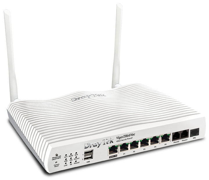 DrayTek Vigor 2866Vac - G.Fast Dual-WAN Modem Security VPN Firewall Router, Vigor 2866Vac