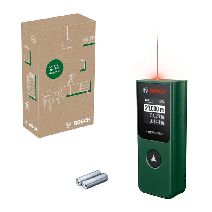 Bosch Laser-Entfernungsmesser EasyDistance 20 (einfache und präzise Messung bis 20 m, Hosentaschenfo