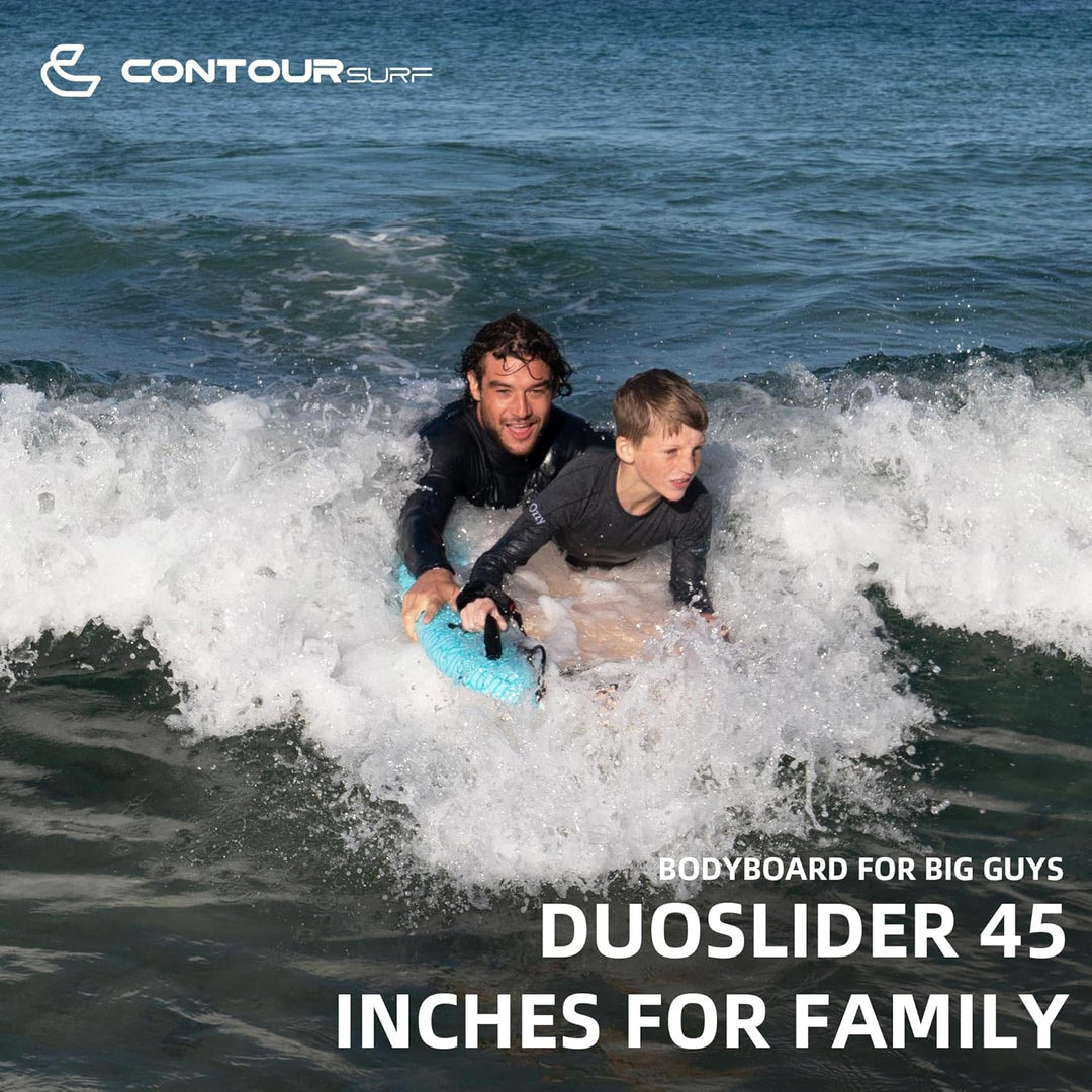 Thurso SURF DuoSlider Bodyboard mit Griffen, 114,4 cm, EPS-Kern, IXPE-Deck, HDPE Glatte Unterseite